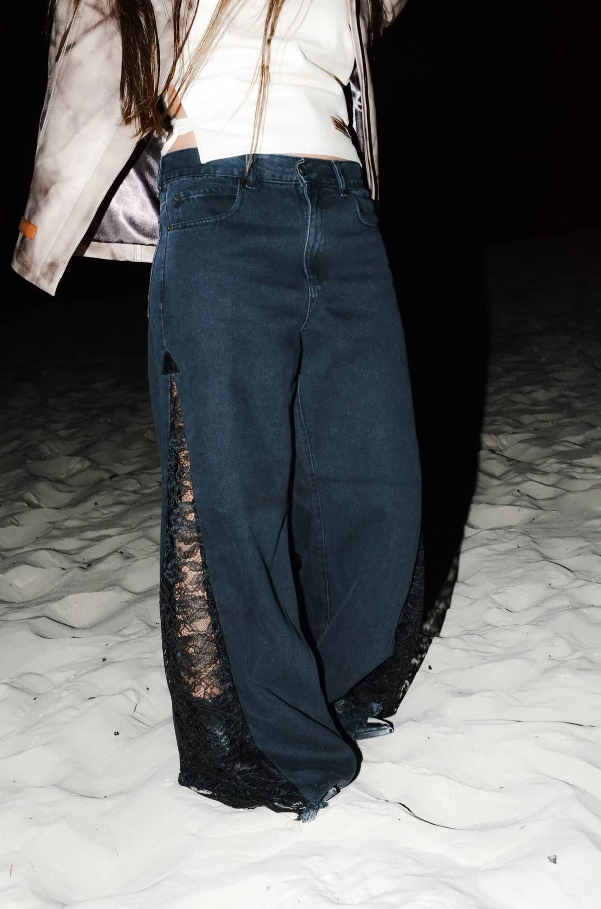 Jean Mix Pant Black & Black