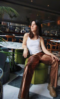 Leather Pant metalizado - Cobre · ENFRENADA