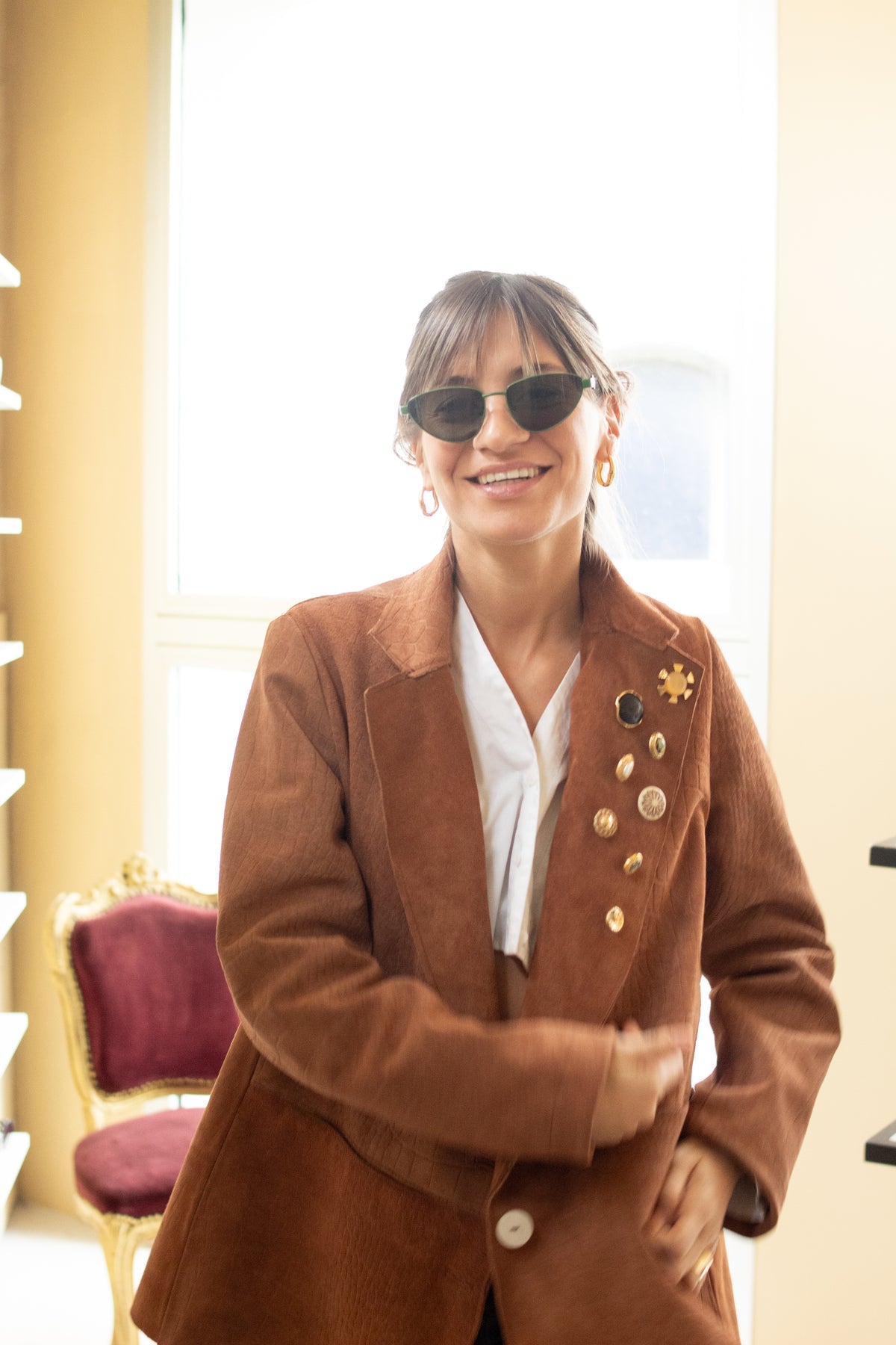 Pin Gamuza Blazer - 100% Natural Leather · ENFRENADA