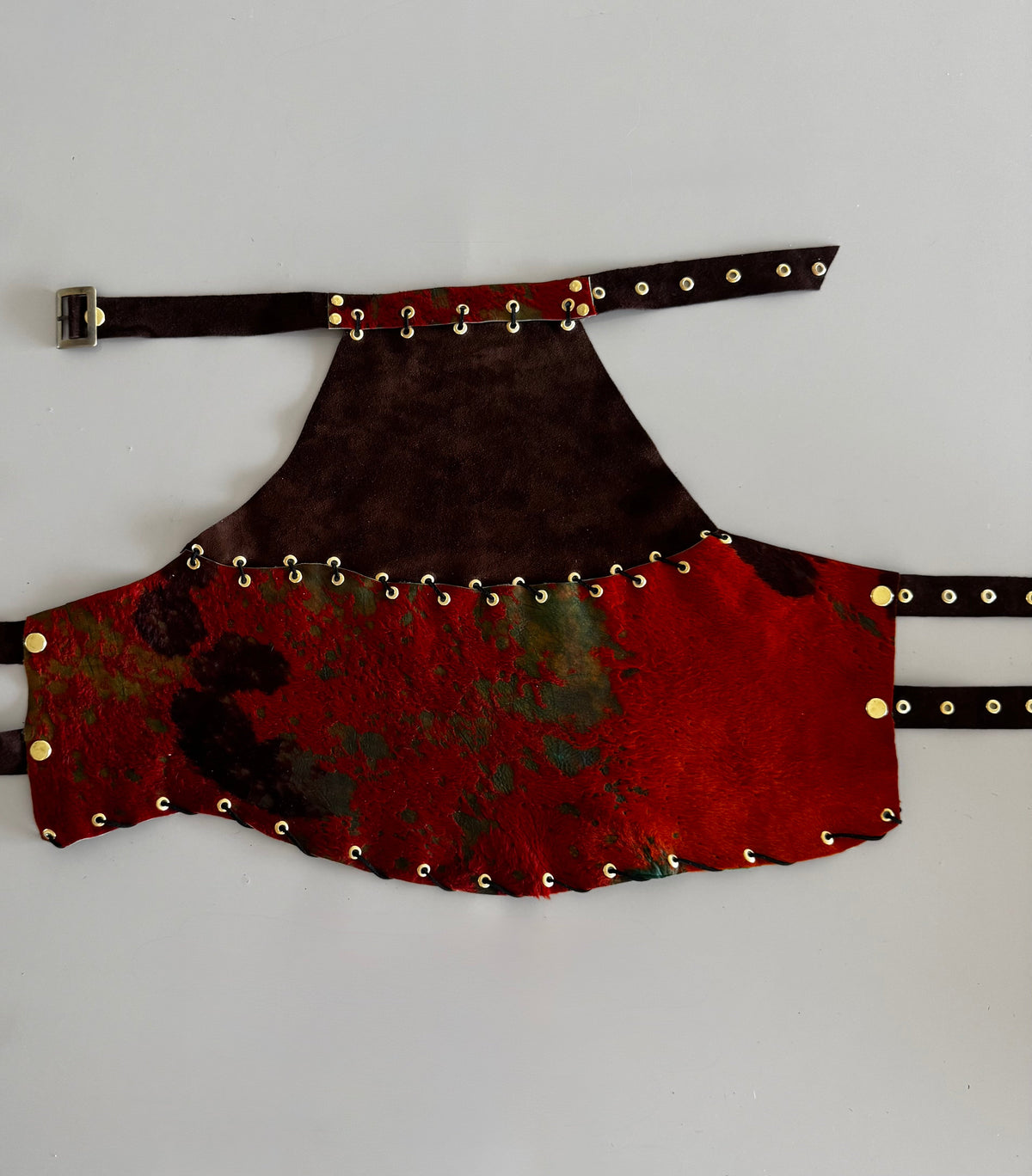 Top Halter Choco/Naranja
