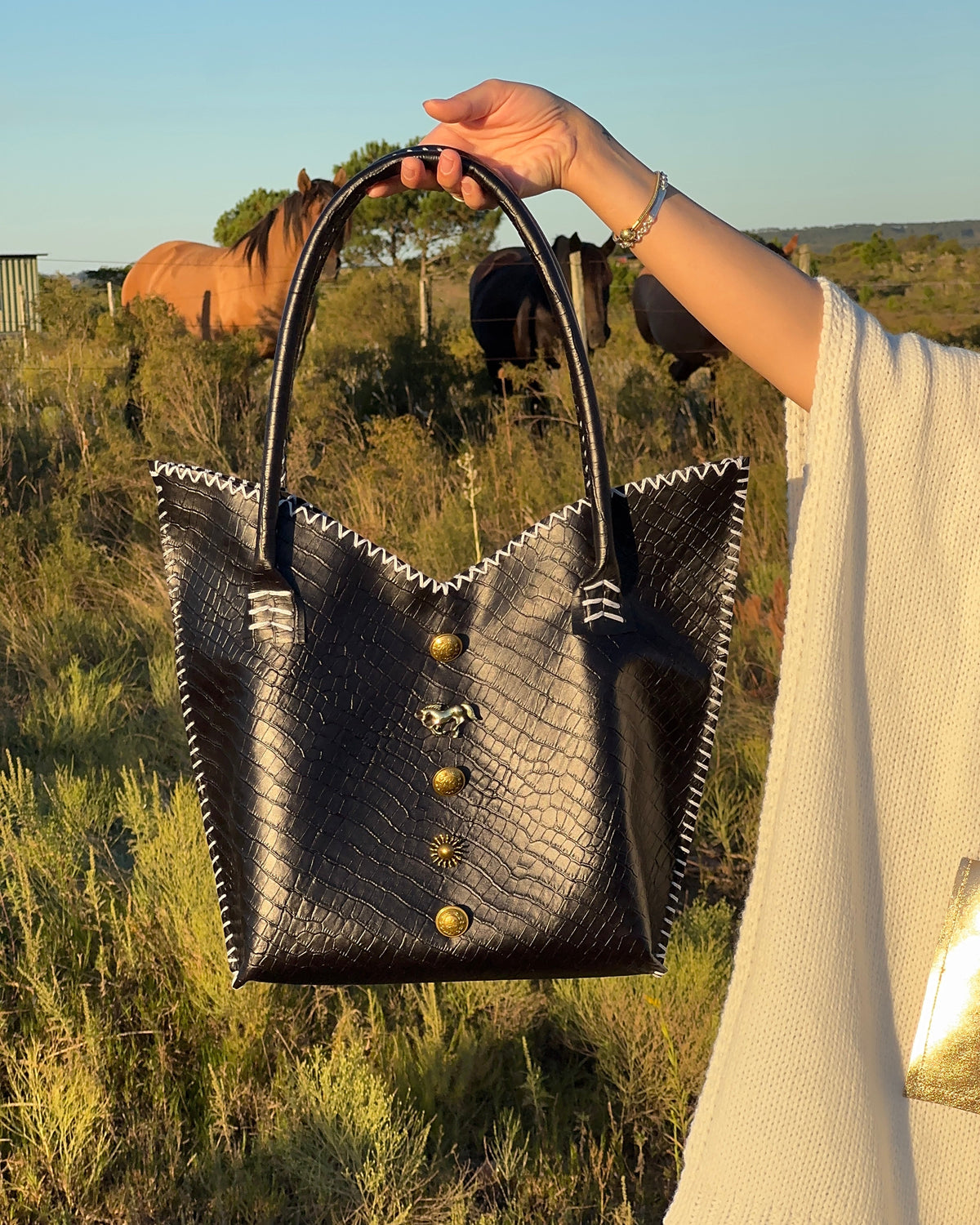 Criolla Bag Negro (mediana)