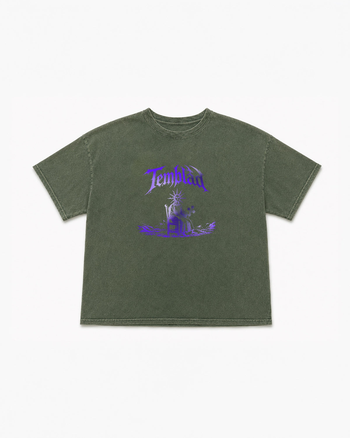 Remera Sol Invictus Stone Wash Verde